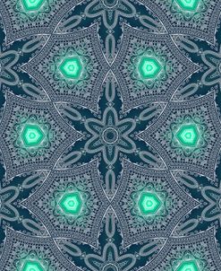 Blue White Green Detail Repeat