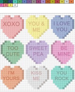 Love Hearts Grid