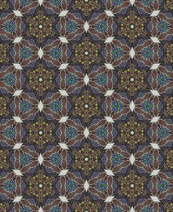 Blue Brown Hex Repeat