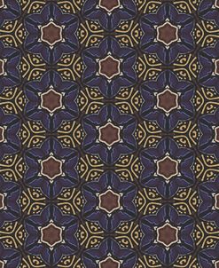 Blue Gold Painted Repeat
