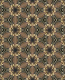 Green Brown Petals Repeat