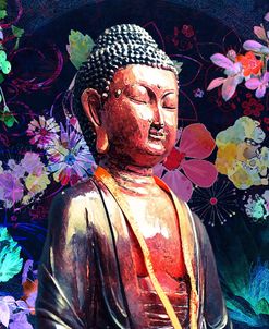 Dark Flowers Buddha