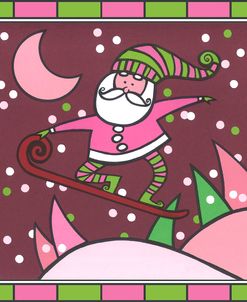 Santa Snowboard 1