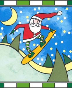 Santa Snowboard 3