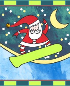 Santa Claus Snowboarding 4