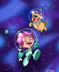 Space Boy And Space Dog