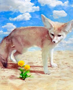 Fennec Fox in the Desert