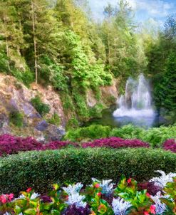 Garden Fountain Landscape