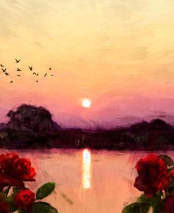 River Sunset Landscape