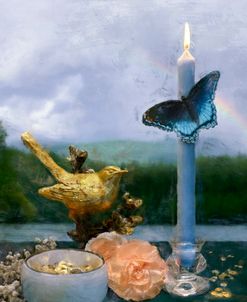 Bird And Butterfly Still Life