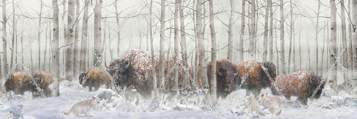 Ghosts Of Winter Bison