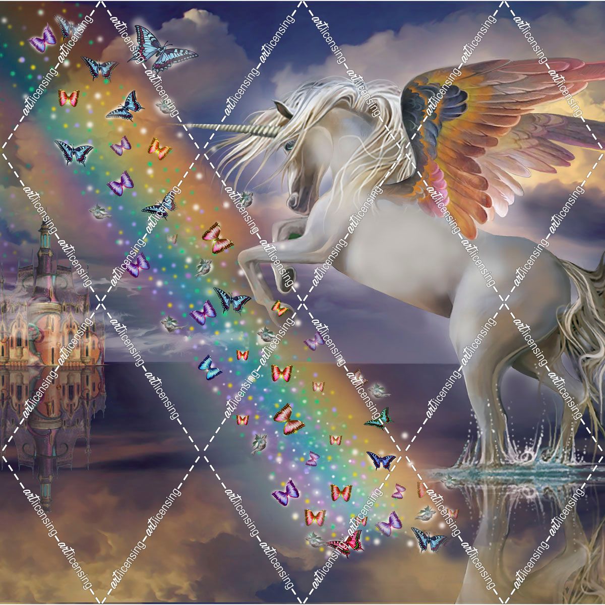 Unicorn Pegasus Rainbow