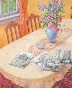 Drawings in the Dining Room