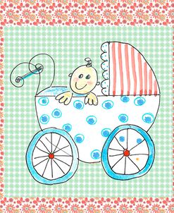 Square Card Baby In Carriage