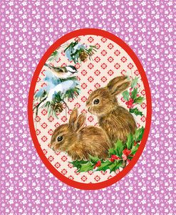 Vintage Christmas Bunnies