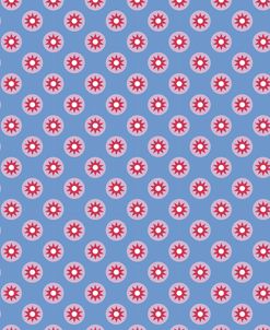 Pattern Star On Indigo