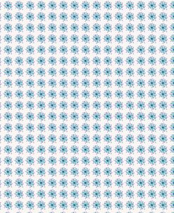 Blue Snowflakes On White