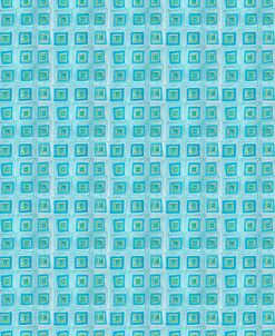 Freehand Turquoise Squares