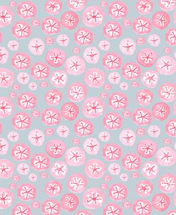 Pink Japanese Flowers On Grey