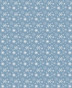 Pattern Blue Snowflakes