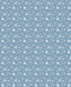 Pattern Blue Snowflakes