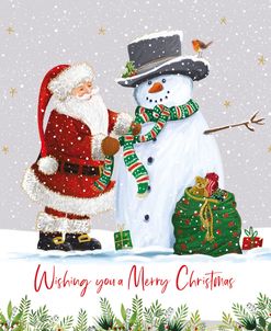ELX15167 – Santa and Snowman Friend