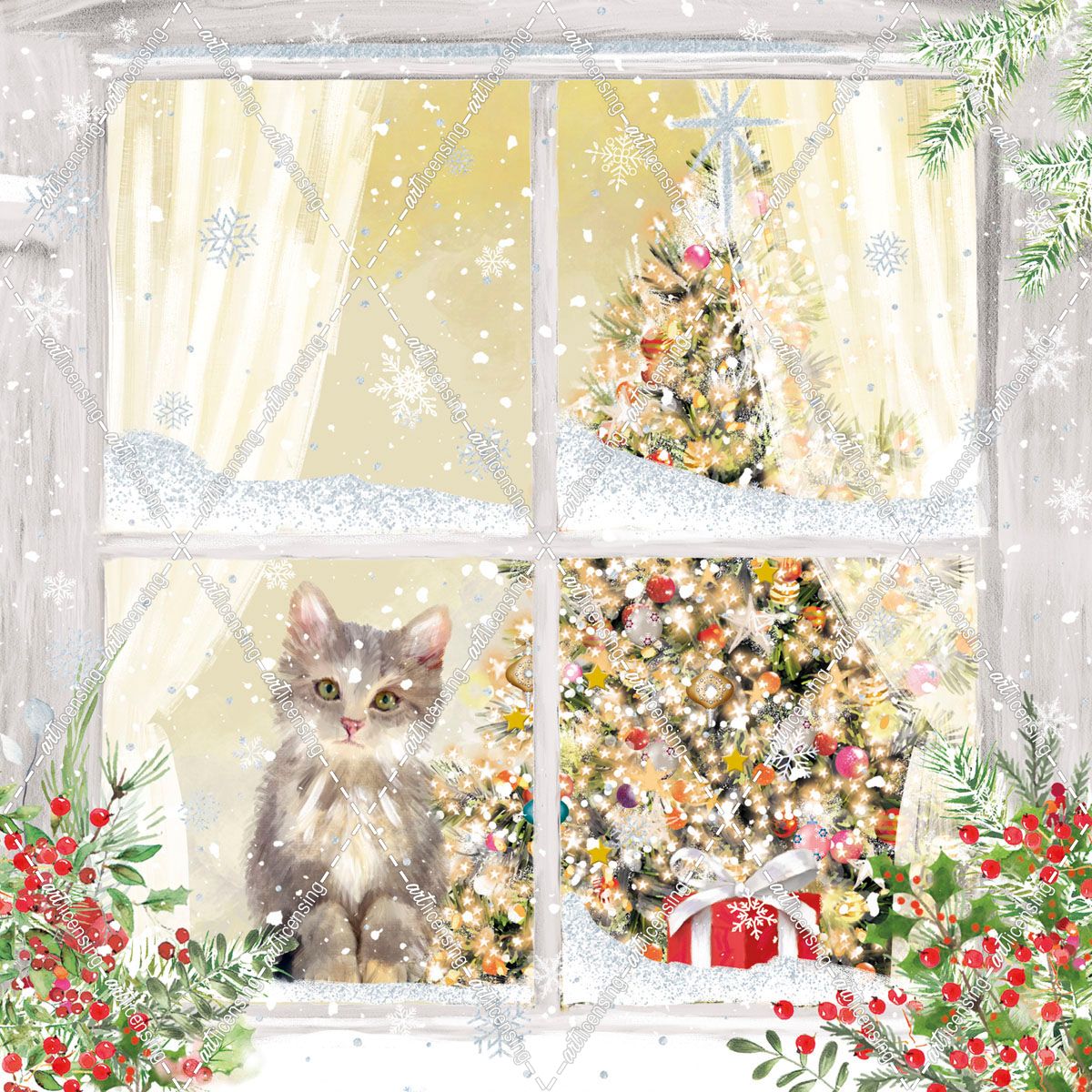 ELX19400 – Kitten at the Window