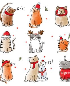 ELX19393 – Festive Cats