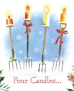 ELX21410 – Four Candles in the Snow