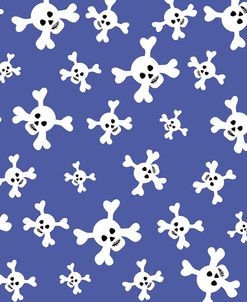 Skull Pattern Blue