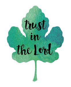 Trust God