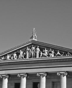 Philadelphia Museum (pediment I) (b/w)