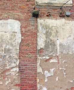 Brick Wall and White Paint