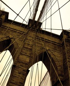 Brooklyn Bridge II (sepia) (detail)