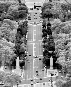 Aerial Art Museum (b/w)