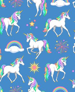 Rainbow Unicorns Surface Pattern