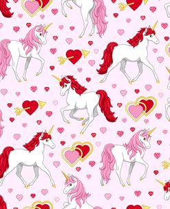Valentines Day Unicorns and Hearts