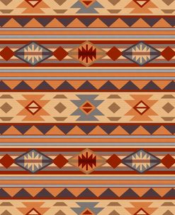 Southwest Pattern Tan Red Gray