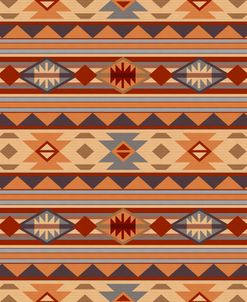 Southwest Pattern Tan Red Gray