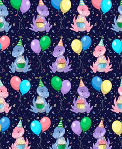 Baby T Rex Dinosaur Birthday Party Pattern