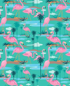 Camp Flamingo Fabric