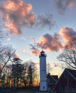 Presque Isle Lighthouse At Sundown