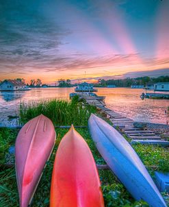 Colorful Houseboats