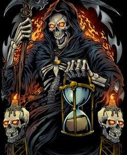 Grim Reaper With Hourglass