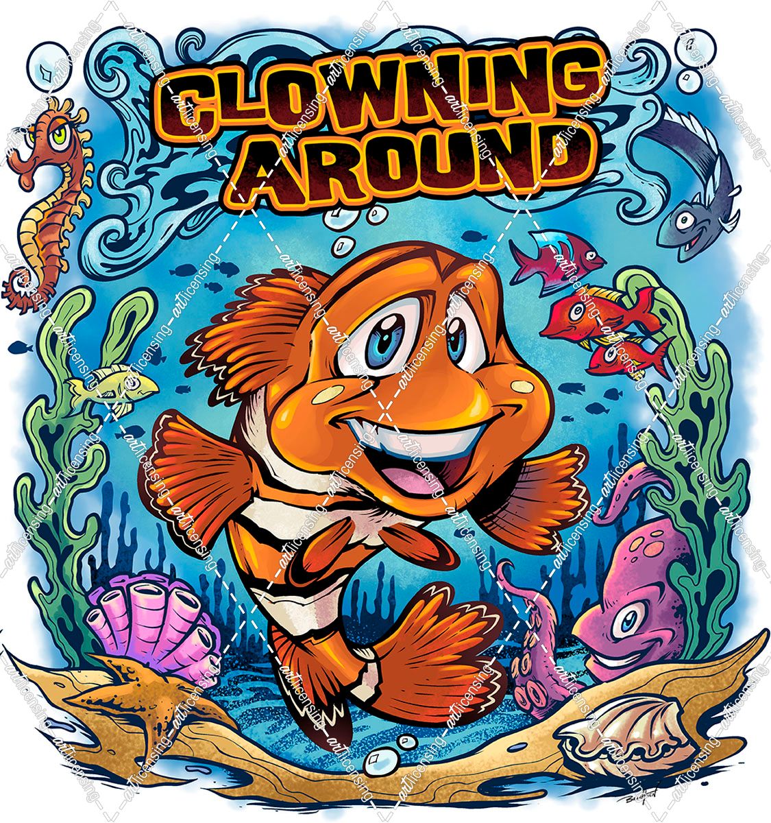 Clown Fish Underwater Scene