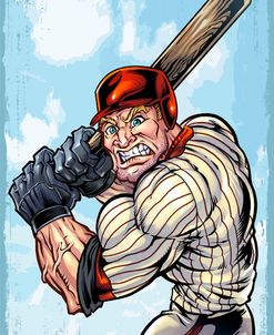 Cartoon Baseball Player Mascot