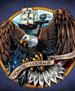 Navy Eagle Decal