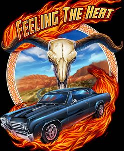 Hot Rod Steer Skull Illustration