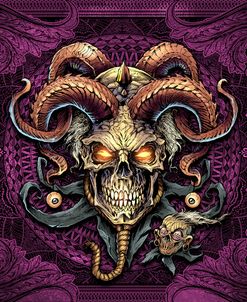 Jester Skull With Horns