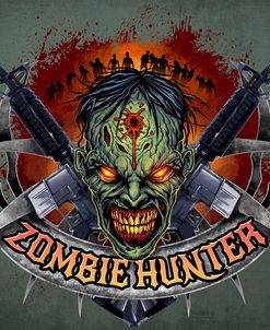 Zombie Hunter Logo Template